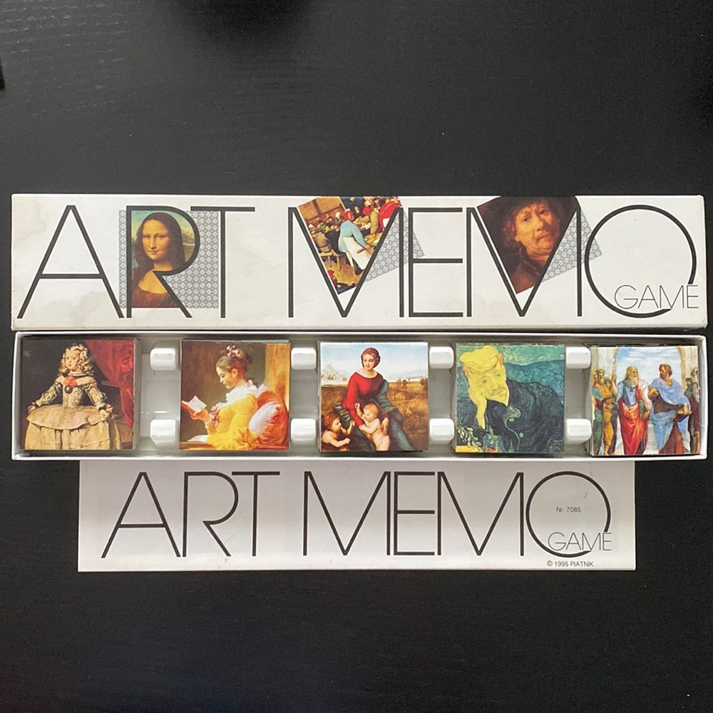 Art Memo Game -Memory Game- Great Condition